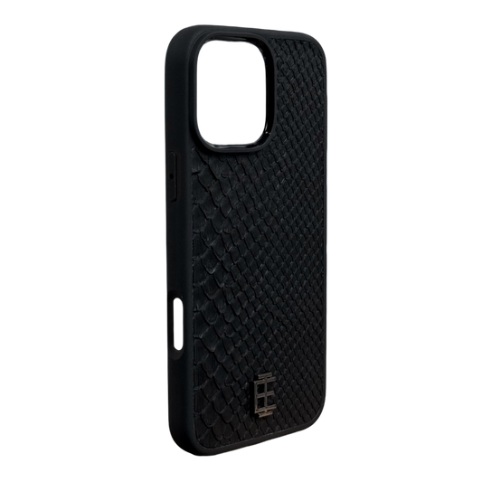 Husa iPhone din Piele de Piton Negru editie limitata V2