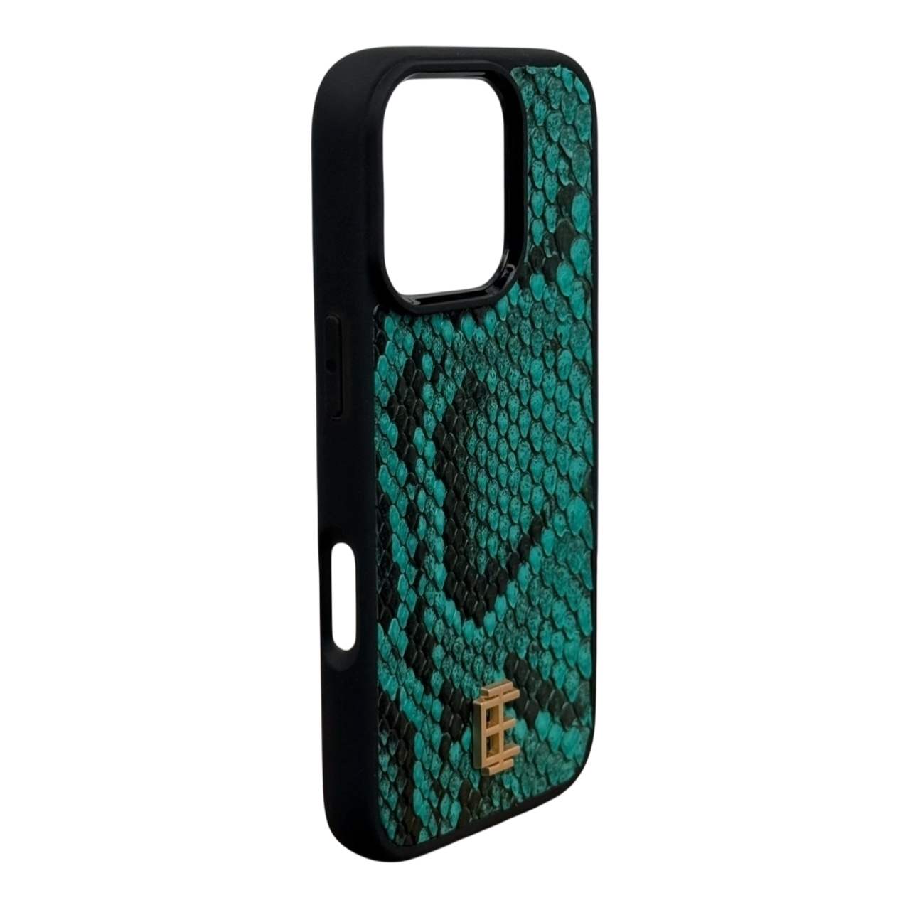 Husa iPhone din Piele de Piton Turquoise editie limitata V2