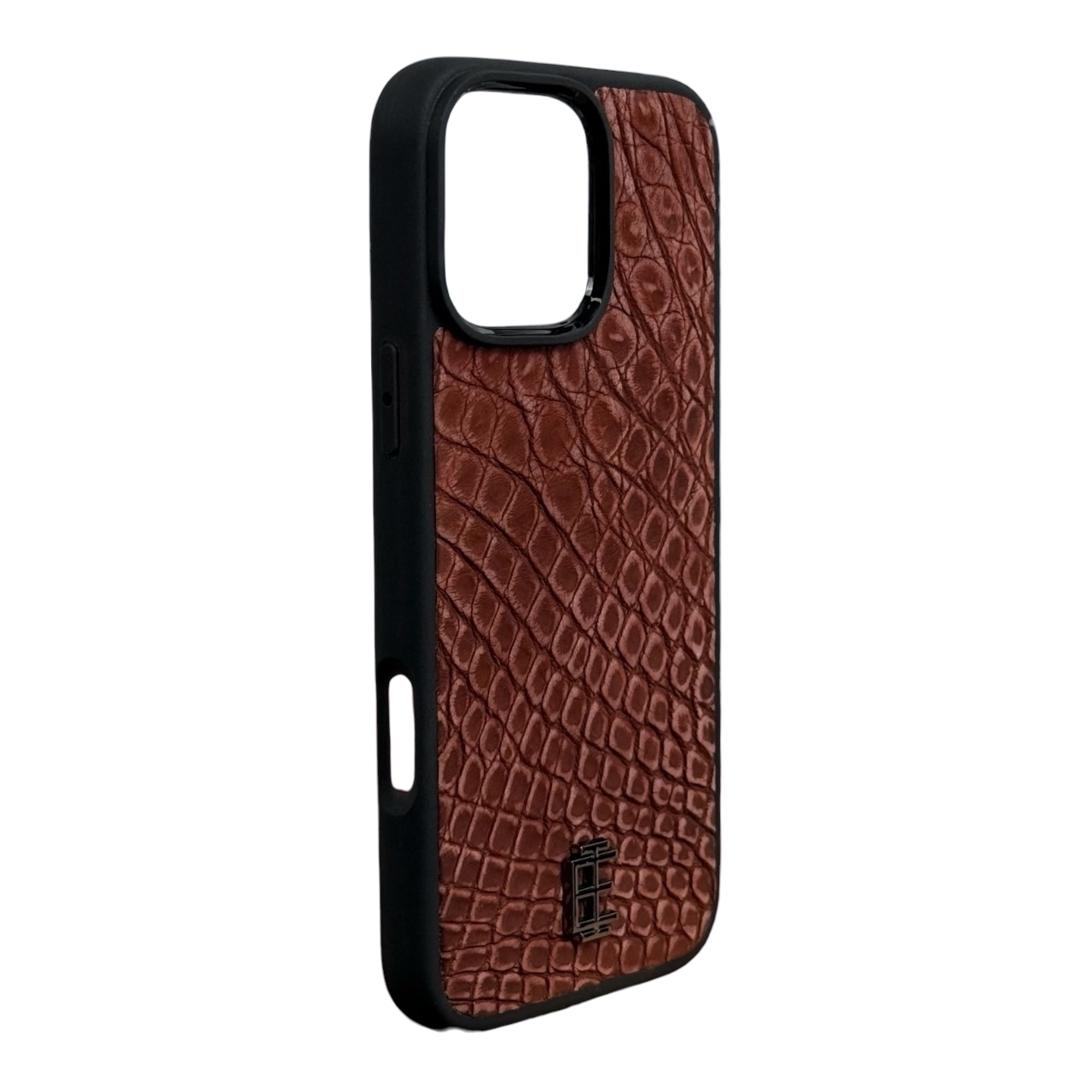 Husa iPhone din Piele de Crocodil Mocha Mousse editie limitata V2