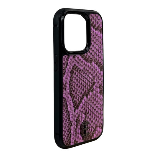 Husa iPhone din Piele de Piton Mov editie limitata V1