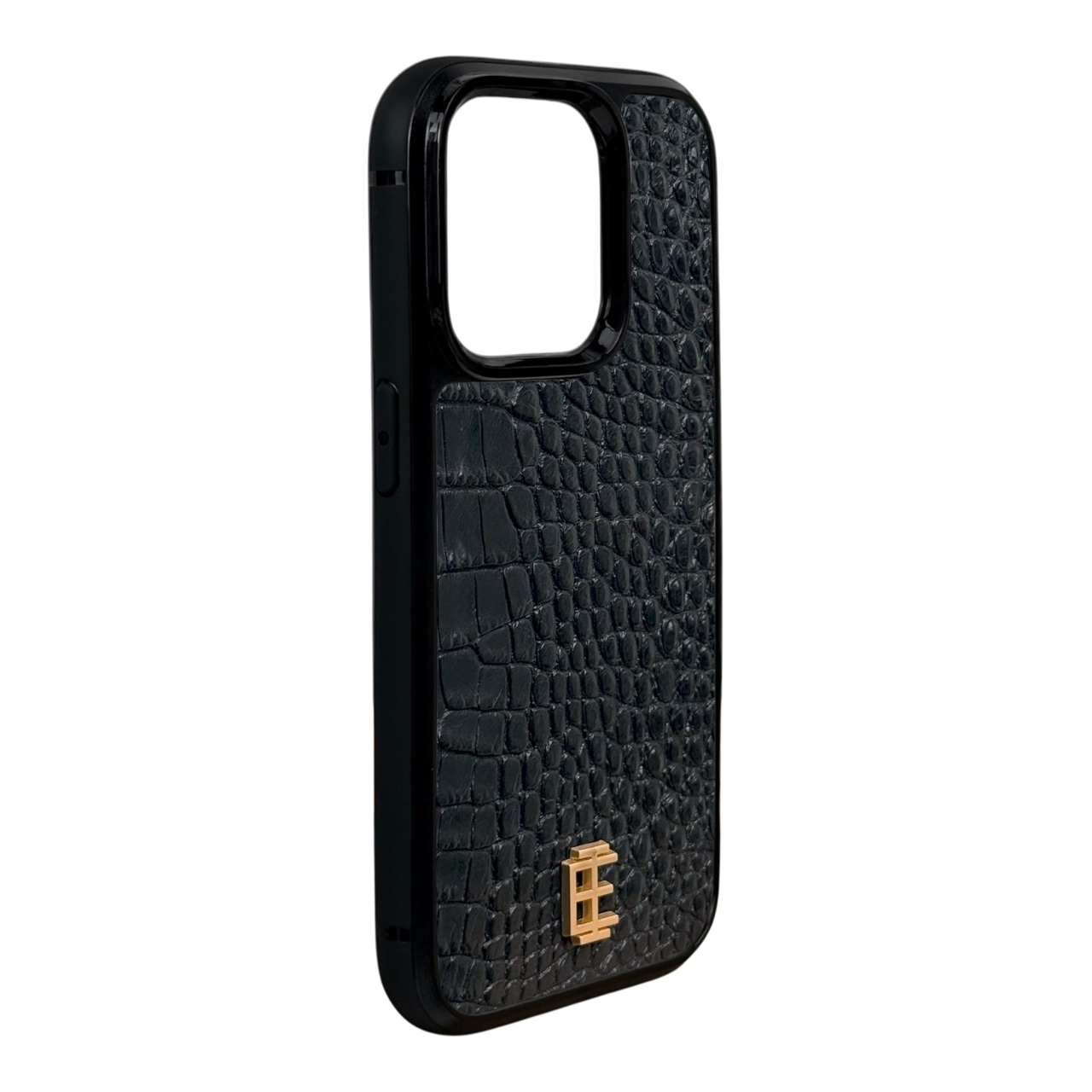 Husa iPhone din Piele de Crocodil Neagra editie limitata V1