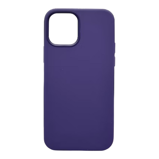 Husa iPhone 12/12 Pro iTool cu MagSafe din silicon catifelat Mov