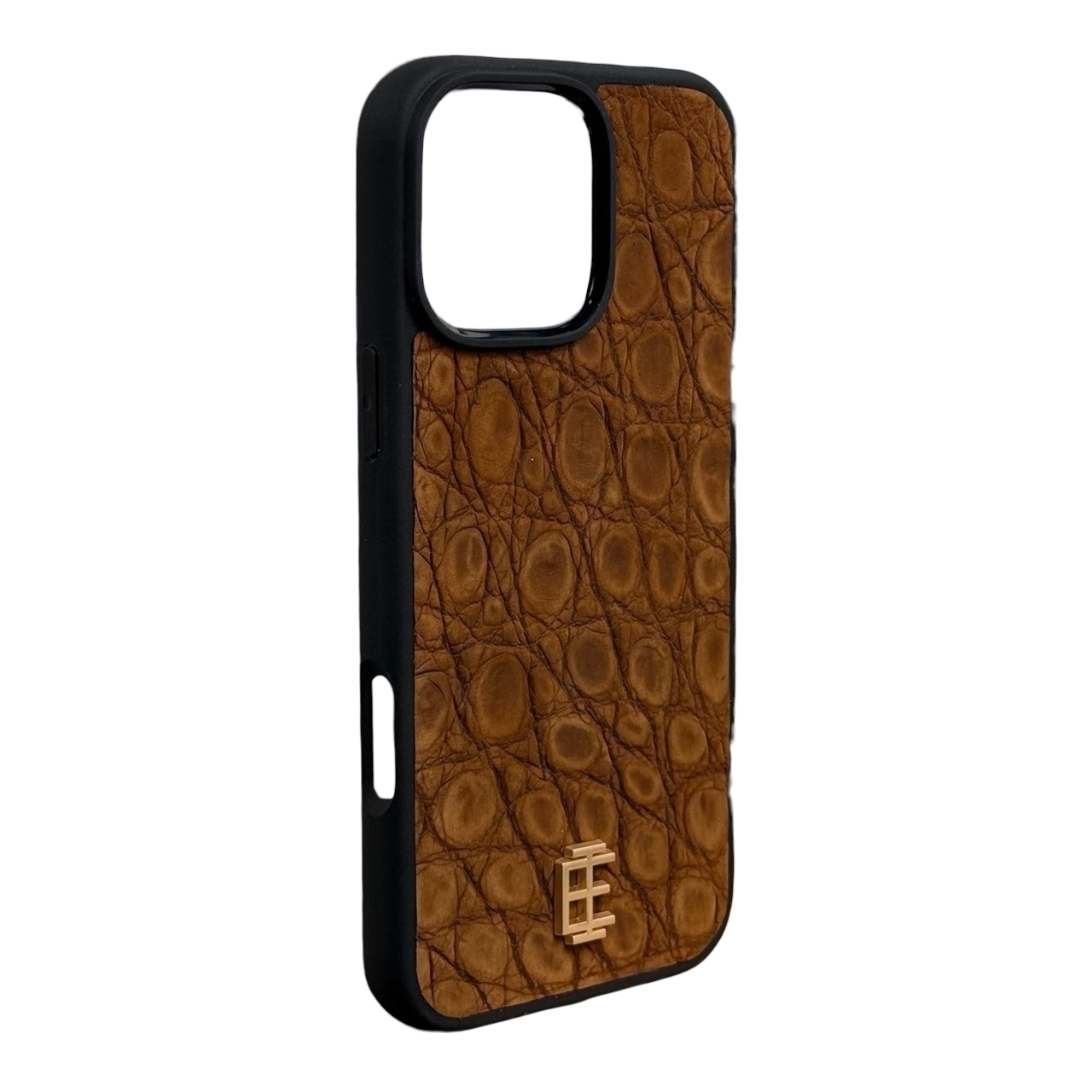 Husa iPhone din Piele de Crocodil Maro Inchis editie limitata V2
