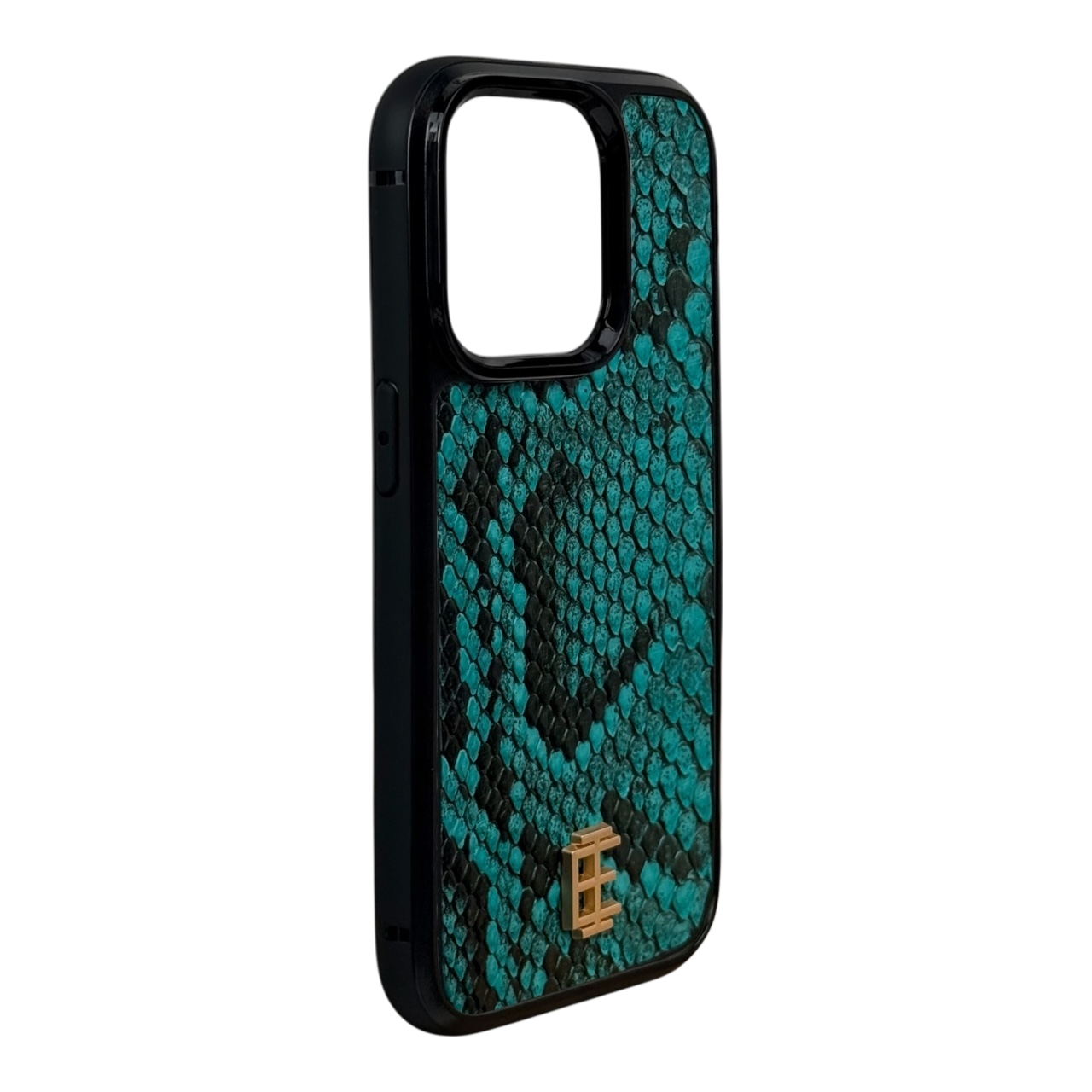 Husa iPhone din Piele de Piton Turquoise editie limitata V1