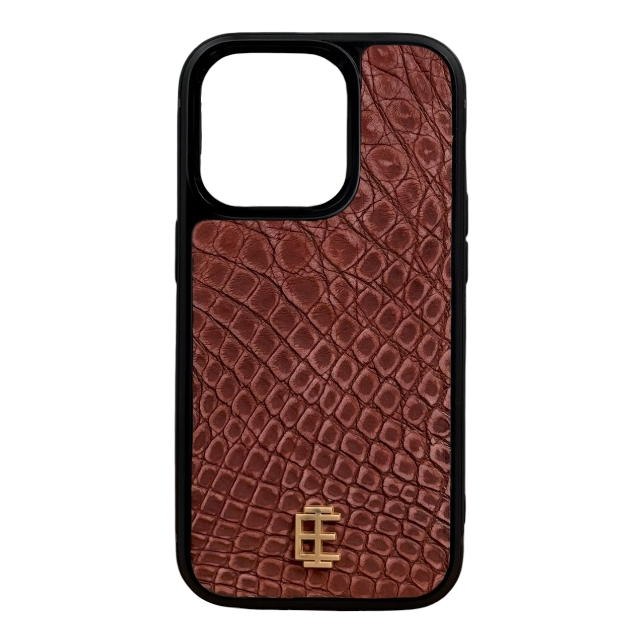 Husa iPhone din Piele de Crocodil Mocha Mousse editie limitata V1