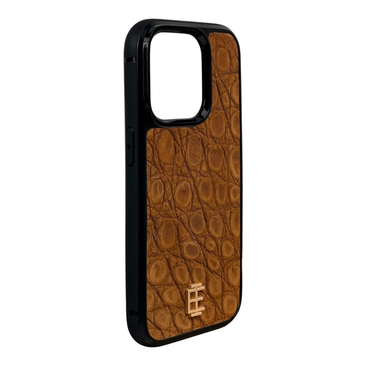 Husa iPhone din Piele de Crocodil Maro Inchis editie limitata V1