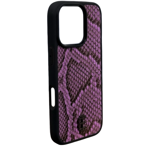 Husa iPhone din Piele de Piton Mov editie limitata V2