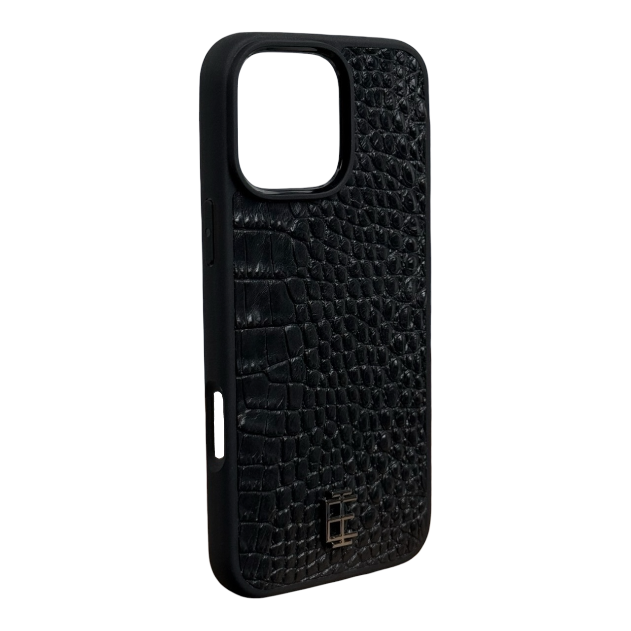 Husa iPhone din Piele de Crocodil Neagra editie limitata V2