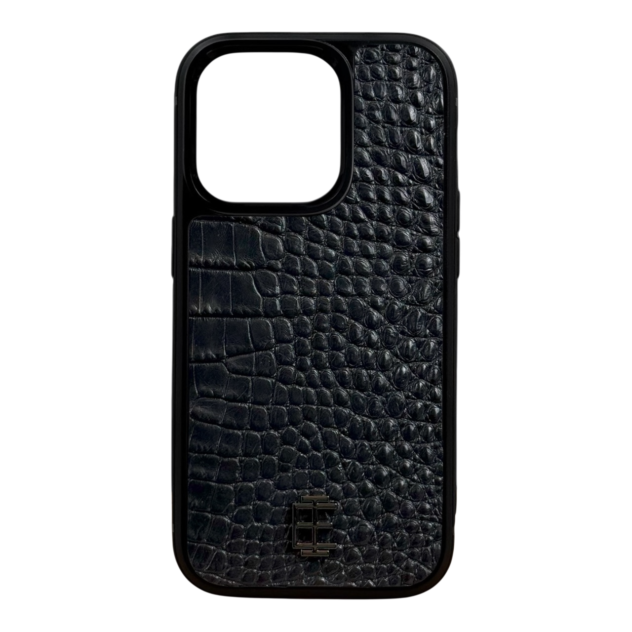 Husa iPhone din Piele de Crocodil Neagra editie limitata V1