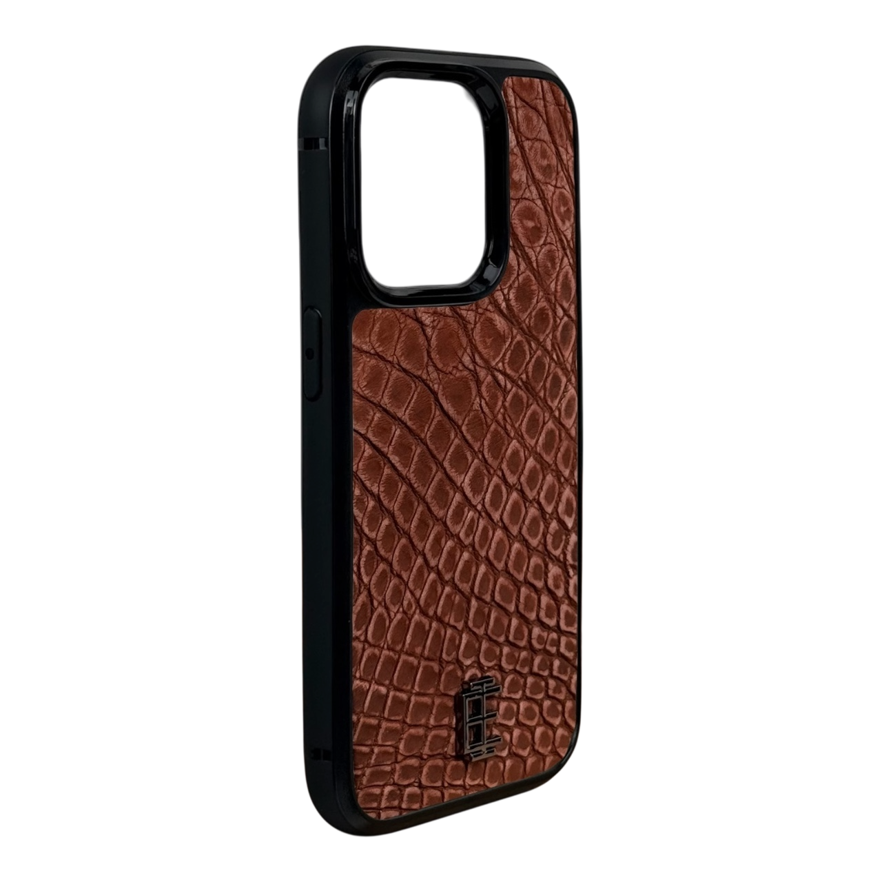 Husa iPhone din Piele de Crocodil Mocha Mousse editie limitata V1