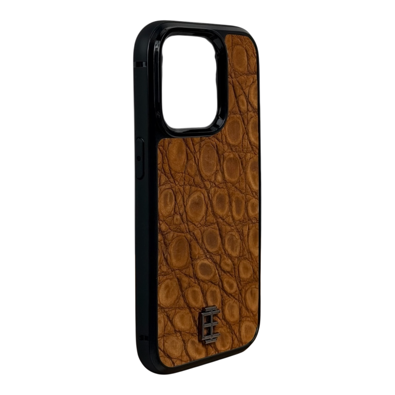 Husa iPhone din Piele de Crocodil Maro Inchis editie limitata V1