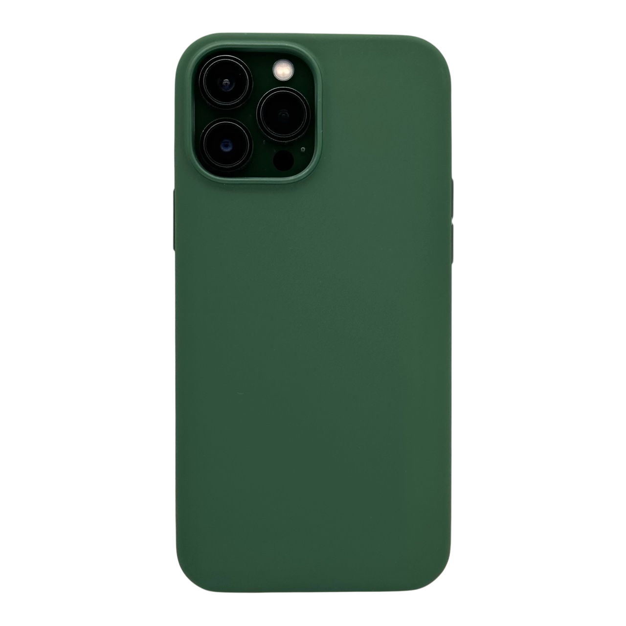 Husa iPhone 13 iTool cu MagSafe din silicon catifelat Verde