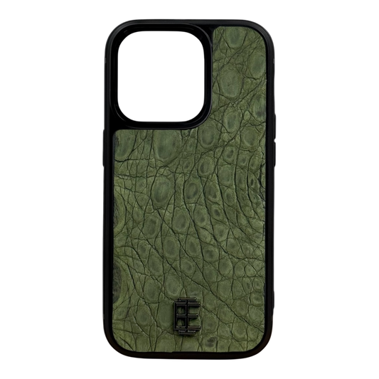 Husa iPhone din Piele de Crocodil Verde editie limitata V1