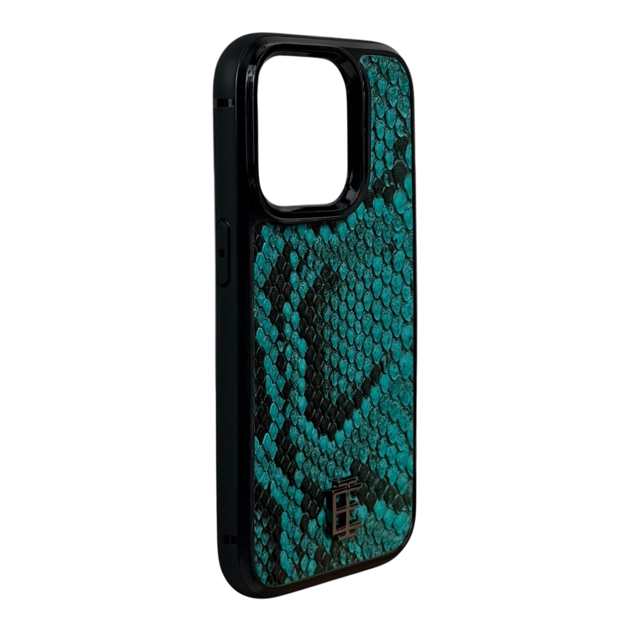 Husa iPhone din Piele de Piton Turquoise editie limitata V1