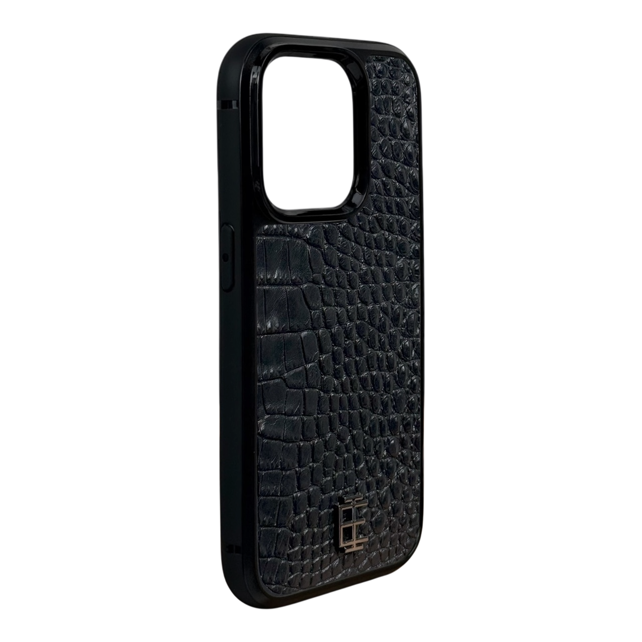 Husa iPhone din Piele de Crocodil Neagra editie limitata V1