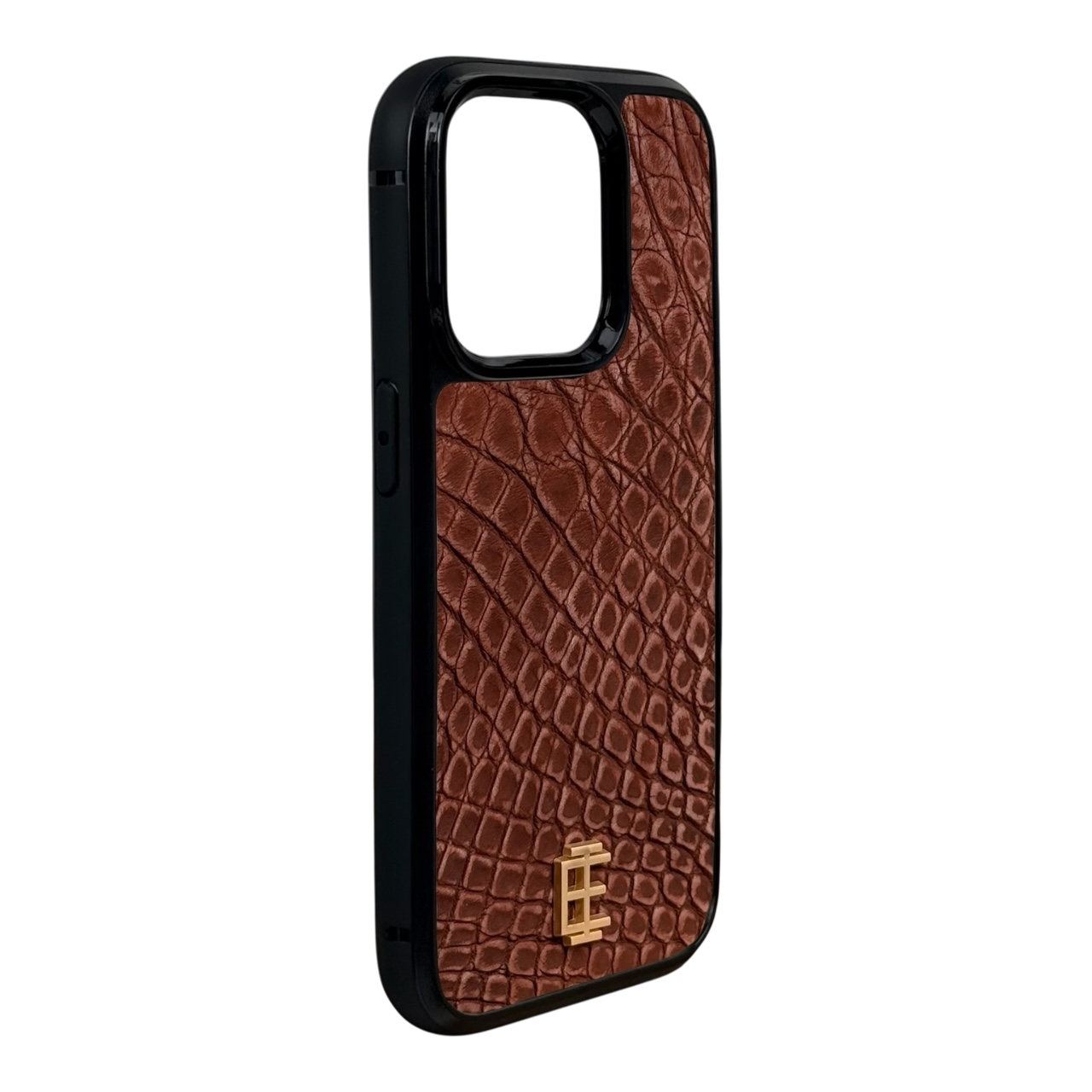 Husa iPhone din Piele de Crocodil Mocha Mousse editie limitata V1