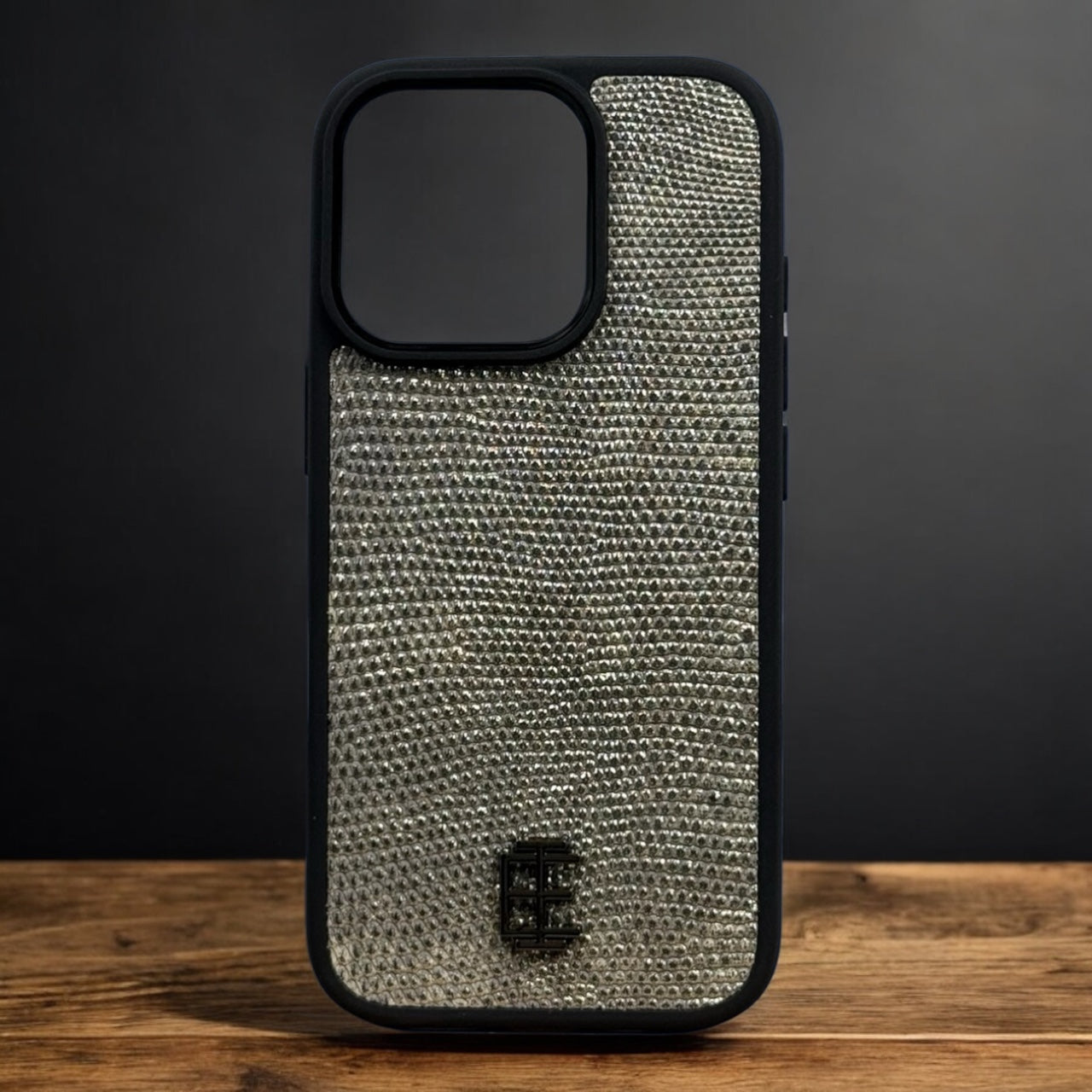 Husa iPhone din Piele de Varan Silver editie limitata