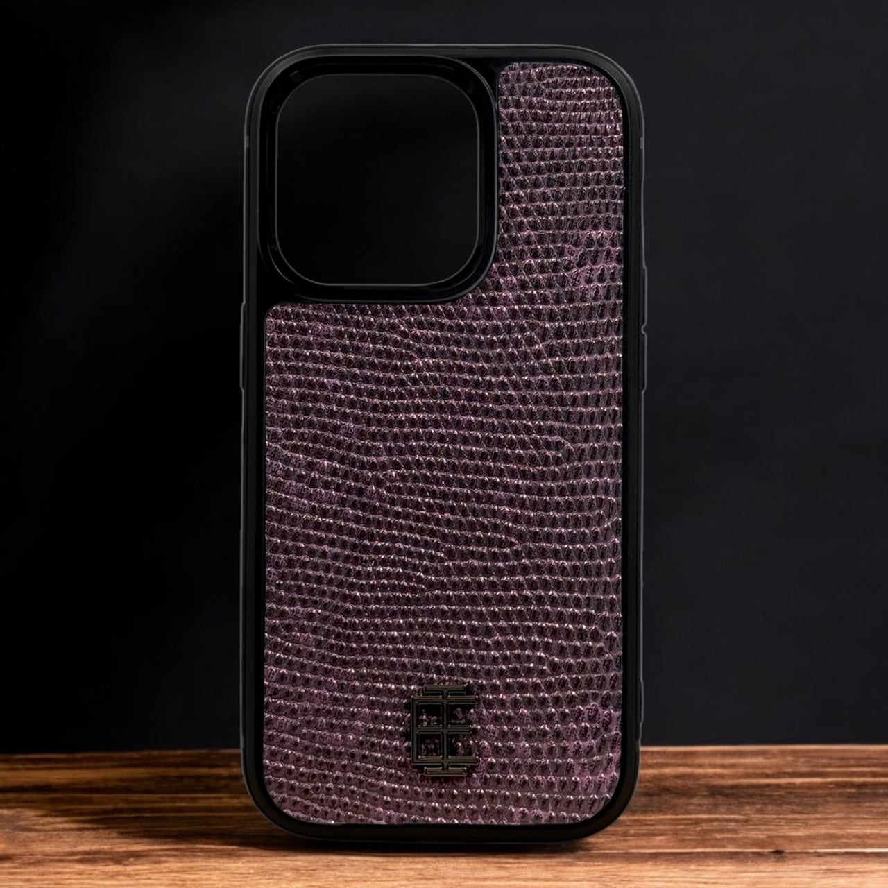 Husa iPhone din Piele de Varan Mov editie limitata