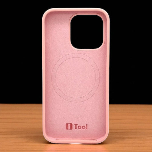 Husa iPhone 11 Pro Max iTool din silicon catifelat Roz - iTool