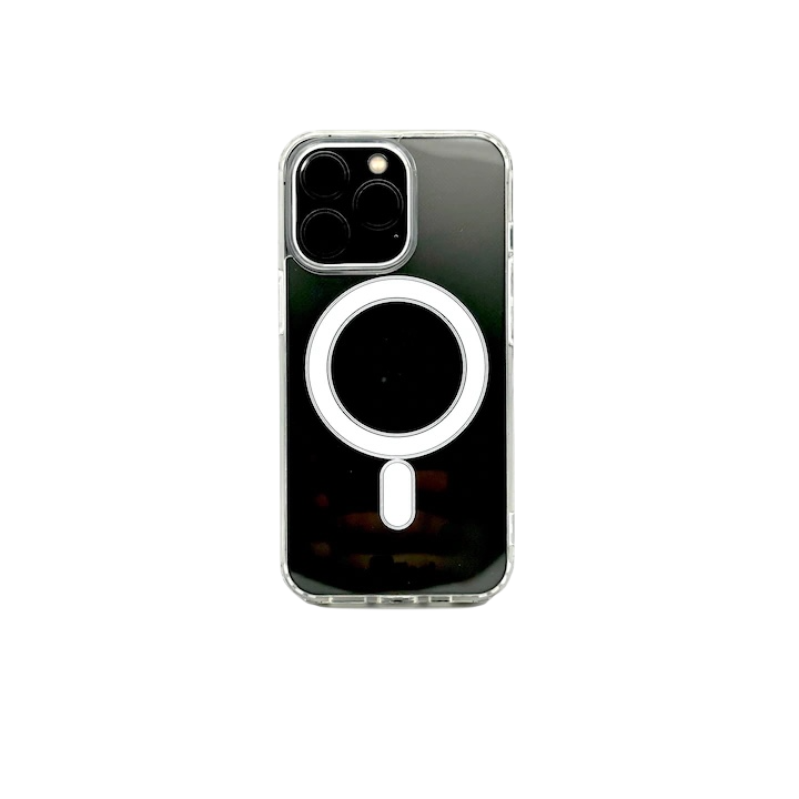 Husa iPhone 13 Pro Max iTool cu MagSafe din silicon Transparent