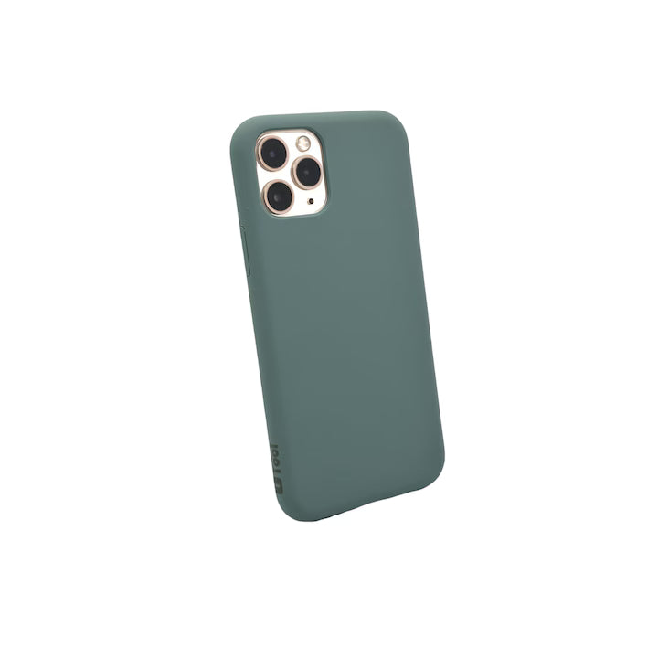 Husa iPhone 11 Pro Max iTool din silicon catifelat Verde