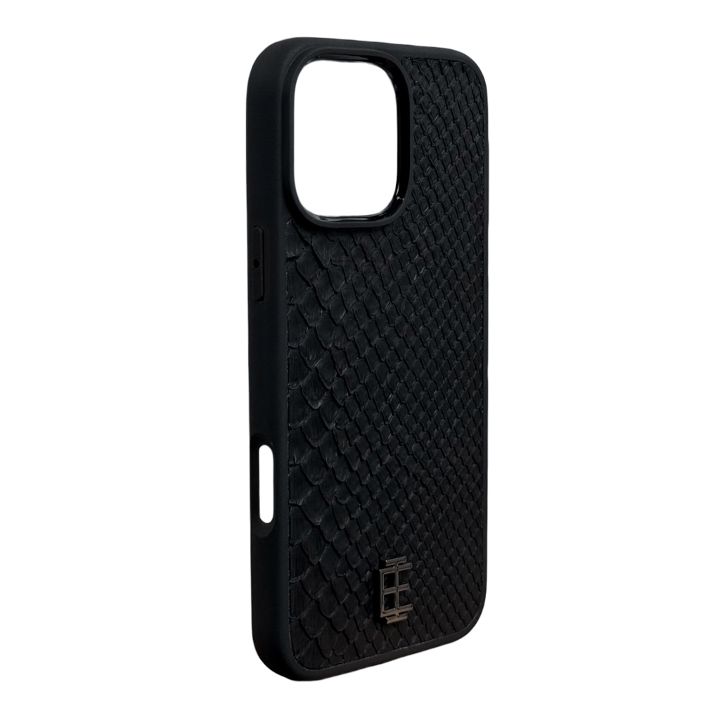 Husa iPhone din Piele de Piton Negru editie limitata V2 - iTool