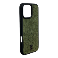 Husa iPhone din Piele de Crocodil Verde editie limitata V2