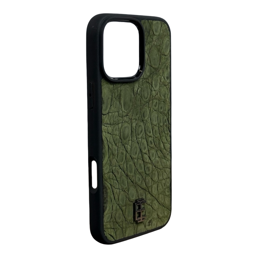 Husa iPhone din Piele de Crocodil Verde editie limitata V2 - iTool