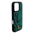 Husa iPhone din Piele de Piton Turquoise editie limitata V2 - iTool