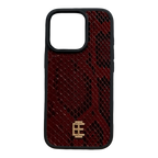 Husa iPhone din Piele de Piton Visinie editie limitata V2 - iTool