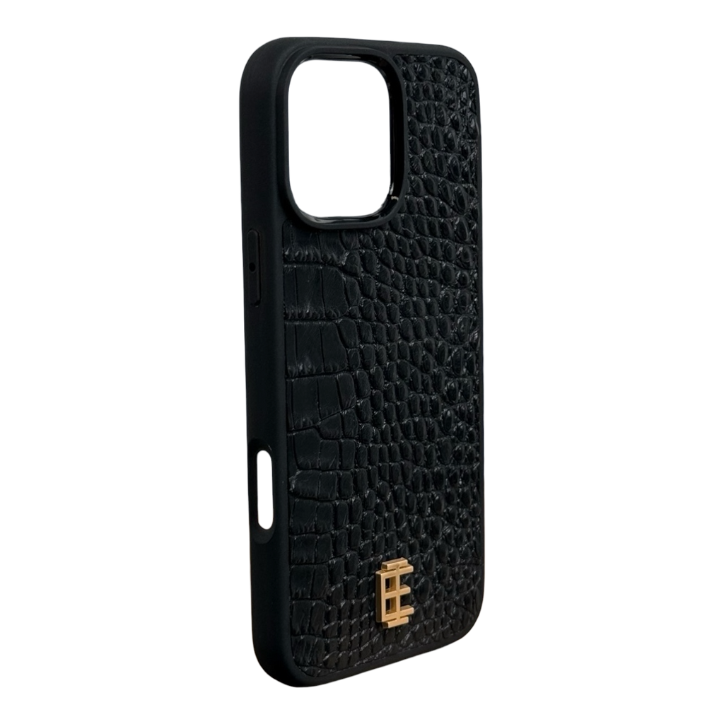 Husa iPhone din Piele de Crocodil Neagra editie limitata V2 - iTool