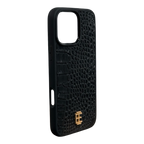 Husa iPhone din Piele de Crocodil Neagra editie limitata V2 - iTool