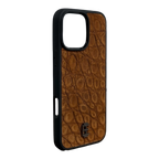 Husa iPhone din Piele de Crocodil Maro Inchis editie limitata V2 - iTool