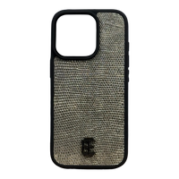 Husa iPhone din Piele de Varan Silver editie limitata V2