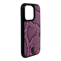 Husa iPhone din Piele de Piton Mov editie limitata V1