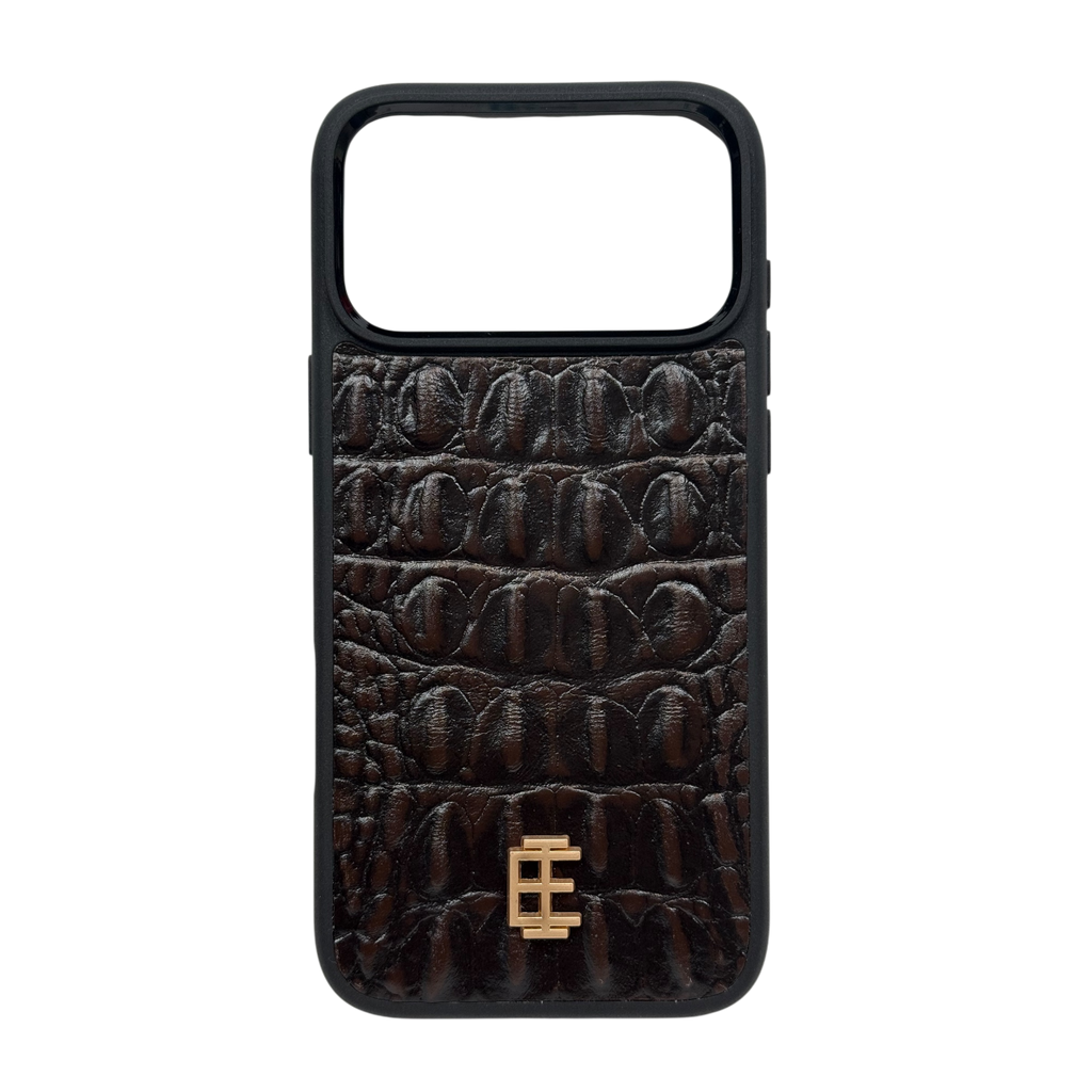 Husa iPhone din Piele de Vitel Texturat Aligator - iTool