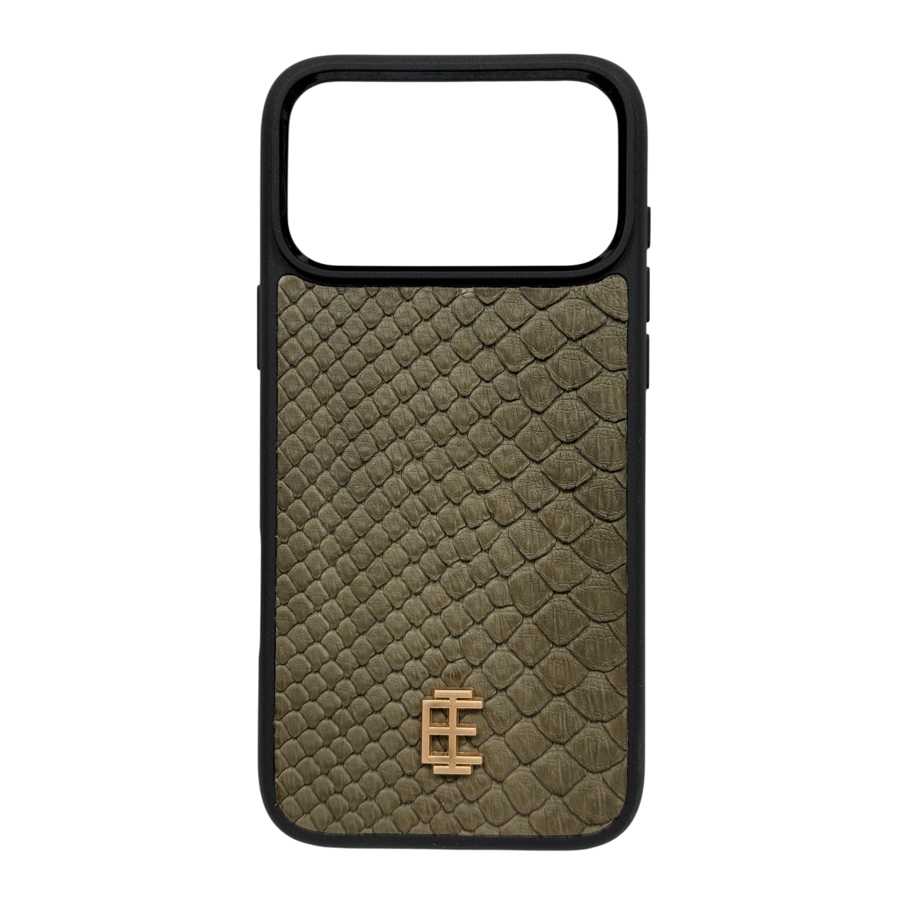 Husa iPhone din Piele de Piton Olive - iTool