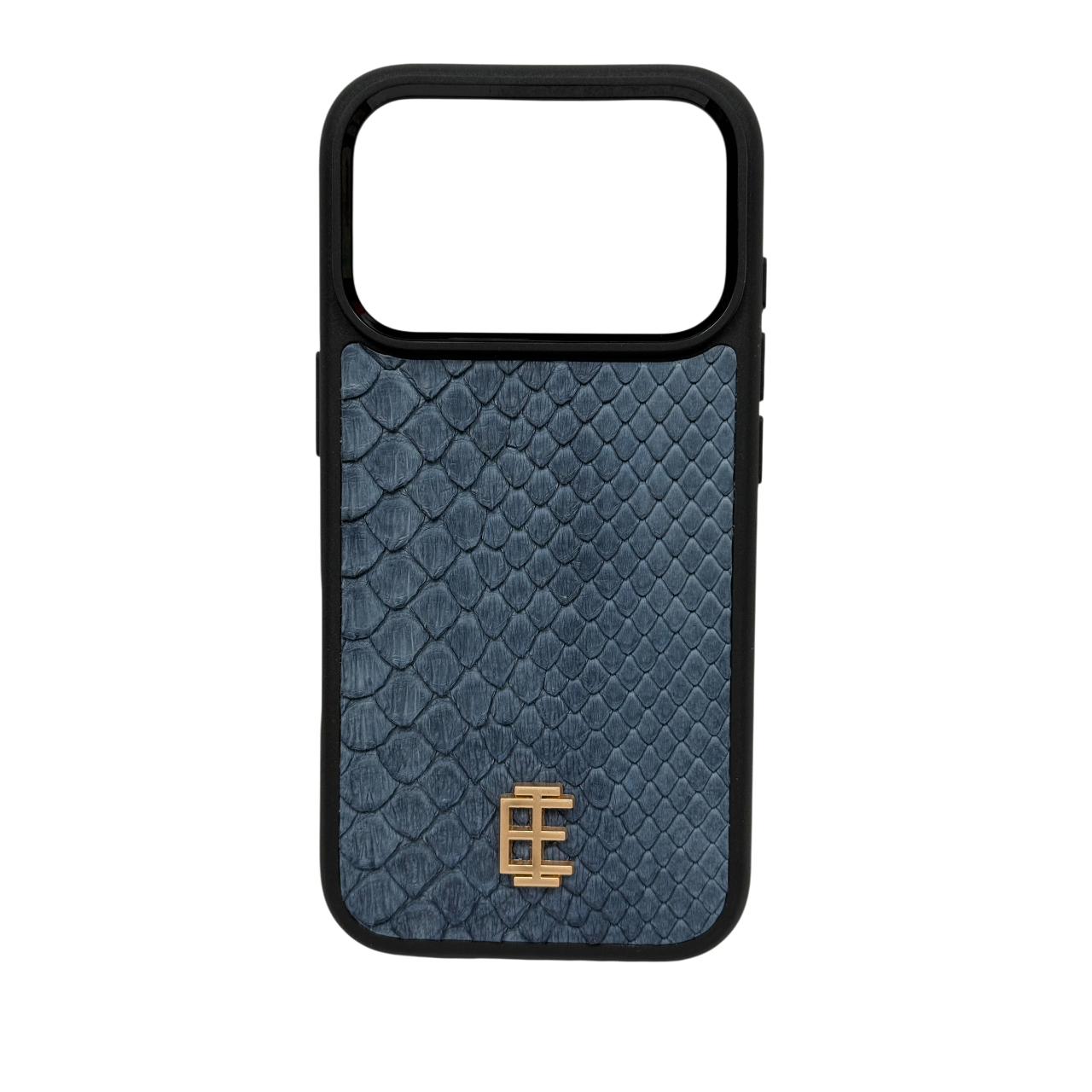 Husa iPhone din Piele de Piton Albastru - iTool