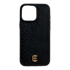 Husa iPhone din Piele de Piton Negru editie limitata V2 - iTool