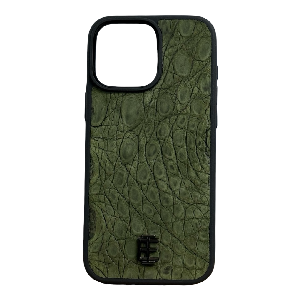 Husa iPhone din Piele de Crocodil Verde editie limitata V2 - iTool