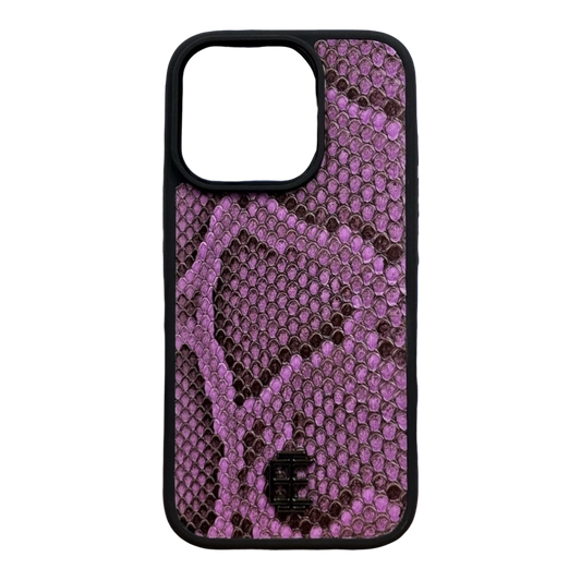 Husa iPhone din Piele de Piton Mov editie limitata V2