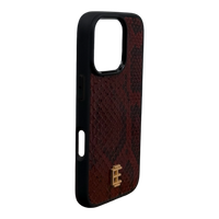 Husa iPhone din Piele de Piton Visinie editie limitata V2