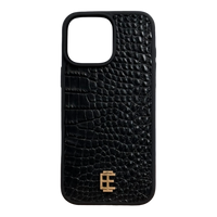 Husa iPhone din Piele de Crocodil Neagra editie limitata V2