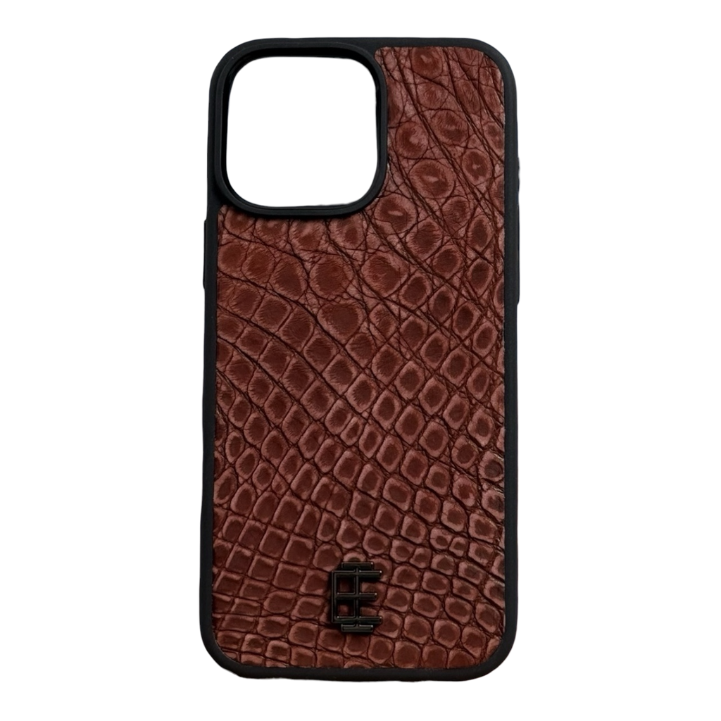 Husa iPhone din Piele de Crocodil Mocha Mousse editie limitata V2 - iTool