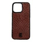 Husa iPhone din Piele de Crocodil Mocha Mousse editie limitata V2 - iTool
