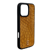 Husa iPhone din Piele de Crocodil Maro Deschis editie limitata V2