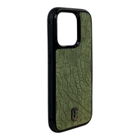 Husa iPhone din Piele de Crocodil Verde editie limitata V1