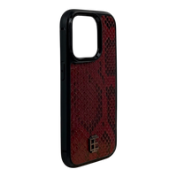 Husa iPhone din Piele de Piton Visinie editie limitata V1