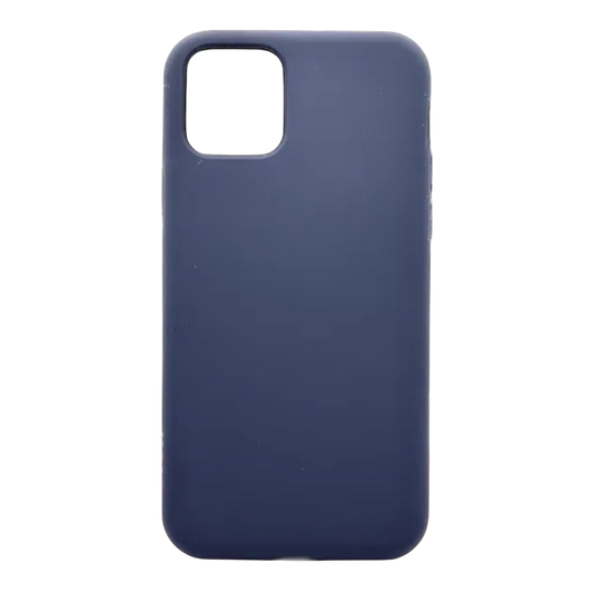 Husa iPhone 11 Pro Max iTool din silicon catifelat Albastru Dark