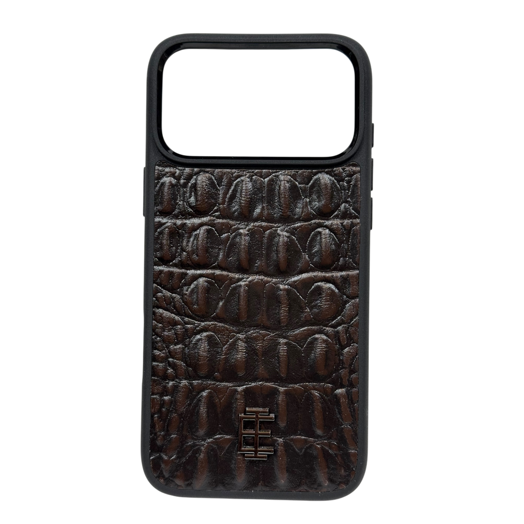 Husa iPhone din Piele de Vitel Texturat Aligator - iTool